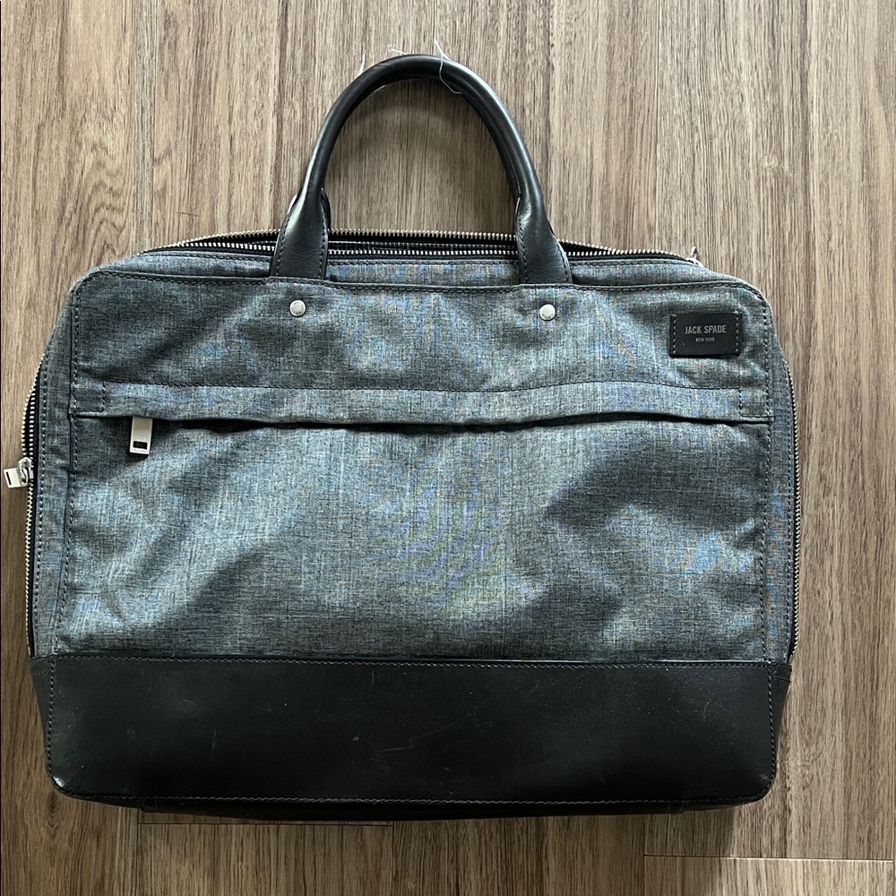 Jack Spade Charcoal and Black Briefcase